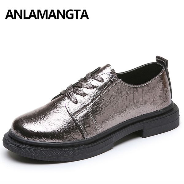 shoes women pu leather shoes brogue spring autumn casual lace up woman round toe college british style new, Black
shoes women pu leather shoes brogue spring autumn casual lace up woman round toe college british style new, Black
