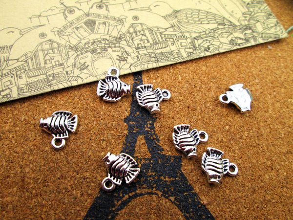 90pcs little fish charms antique tibetan silver fish charm pendants 12x11mm, Bronze;silver
90pcs little fish charms antique tibetan silver fish charm pendants 12x11mm, Bronze;silver