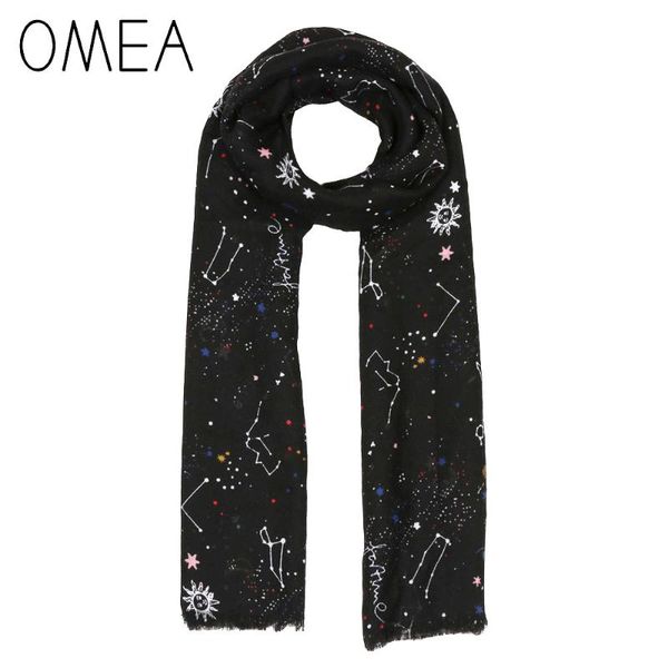 omea black cartoon starry sky silk scarf women shawl and wraps chiffon hijab head scarf infinity for ladies constellation, Blue;gray
omea black cartoon starry sky silk scarf women shawl and wraps chiffon hijab head scarf infinity for ladies constellation, Blue;gray