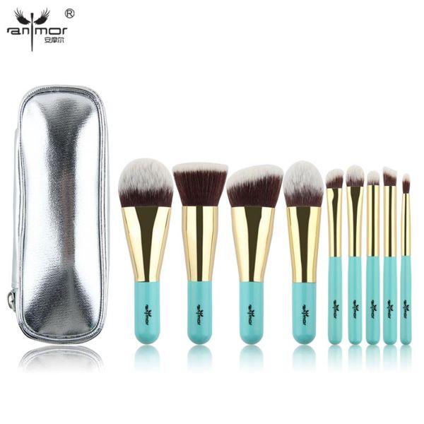 makeup brushes anmor 9pcs professional make up brush set portable blue mini foundation eyebrow eyeshadow with cosmetic bag
makeup brushes anmor 9pcs professional make up brush set portable blue mini foundation eyebrow eyeshadow with cosmetic bag