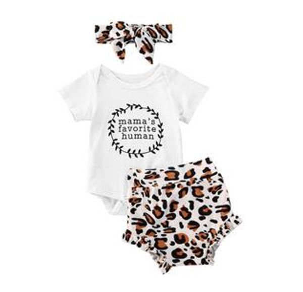 0-18m newborn baby girls boys leopard clothes sets 3pcs short sleeve letter white romper +shorts+headband
0-18m newborn baby girls boys leopard clothes sets 3pcs short sleeve letter white romper +shorts+headband
