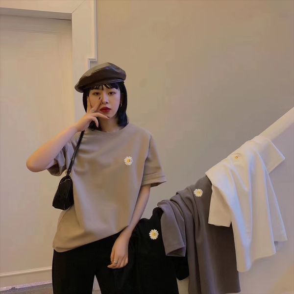 dstudio ей xiaozhai куртки -shirt хлопок маргаритка короткий рукав чистого хлопок футболка случайные сверху, White
dstudio ей xiaozhai куртки -shirt хлопок маргаритка короткий рукав чистого хлопок футболка случайные сверху, White