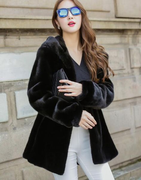 women autumn and winter new european and american boutique slim personality trend business hooded long fashion mink fur coat / s-3xl, Black
women autumn and winter new european and american boutique slim personality trend business hooded long fashion mink fur coat / s-3xl, Black