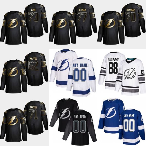 62 Danick Martel 2019 Golden Edition Tampa Bay Lightning 77 Victor Hedman 73 Adam Erne 71 Anthony Cirelli 70 Louis Domingue Hockey Jersey
62 Danick Martel 2019 Golden Edition Tampa Bay Lightning 77 Victor Hedman 73 Adam Erne 71 Anthony Cirelli 70 Louis Domingue Hockey Jersey
