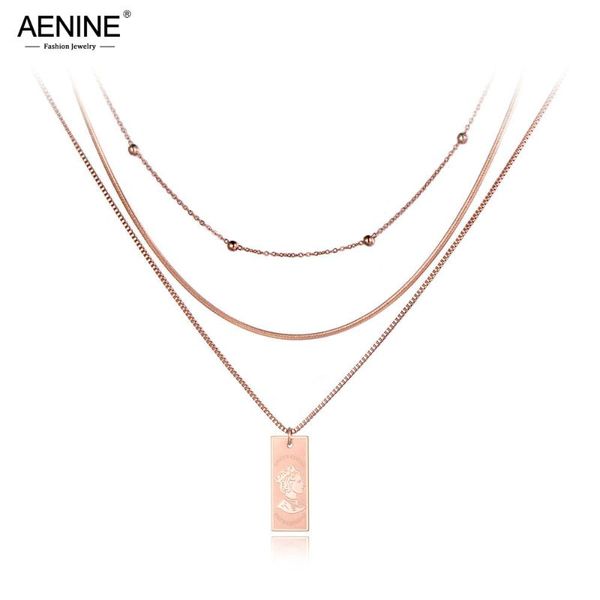 aenine trendy titanium steel three-layer queen portrait charm necklaces jewelry pendant chain necklace for women collier an19078, Silver
aenine trendy titanium steel three-layer queen portrait charm necklaces jewelry pendant chain necklace for women collier an19078, Silver
