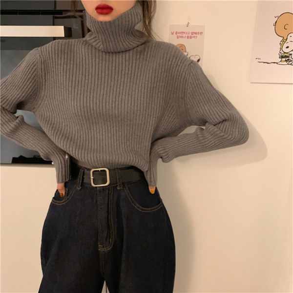 women's sweaters yamdi korean solid sweater female woman slim elastic autumn winter jumper turtleneck collar women pulliver office lady, White;black
women's sweaters yamdi korean solid sweater female woman slim elastic autumn winter jumper turtleneck collar women pulliver office lady, White;black