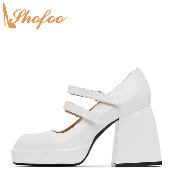 white platform mary janes women pumps high chunky heels square toe hook&loop large size 14 15 ladies summer fashion shoes shofoo, Black
white platform mary janes women pumps high chunky heels square toe hook&loop large size 14 15 ladies summer fashion shoes shofoo, Black