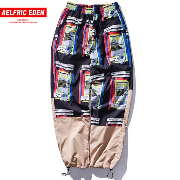 aelfric eden harajuku harem streetwear hip hop sweatpants autumn color block jogger men track trousers fashion casual pants et45, Black
aelfric eden harajuku harem streetwear hip hop sweatpants autumn color block jogger men track trousers fashion casual pants et45, Black