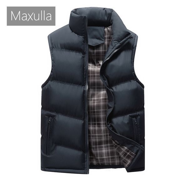 maxulla mens vest sleeveless jacket winter fashion man cotton-padded slim vest coats men thicken waistcoat jackets clothing 4xl, Black;white 
maxulla mens vest sleeveless jacket winter fashion man cotton-padded slim vest coats men thicken waistcoat jackets clothing 4xl, Black;white
