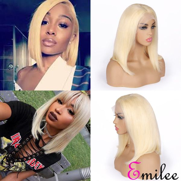 emilee 14 inch bob lace front short wigs human virgin remy hair pre plucked 613 blonde bob wigs for black women, Black;brown
emilee 14 inch bob lace front short wigs human virgin remy hair pre plucked 613 blonde bob wigs for black women, Black;brown