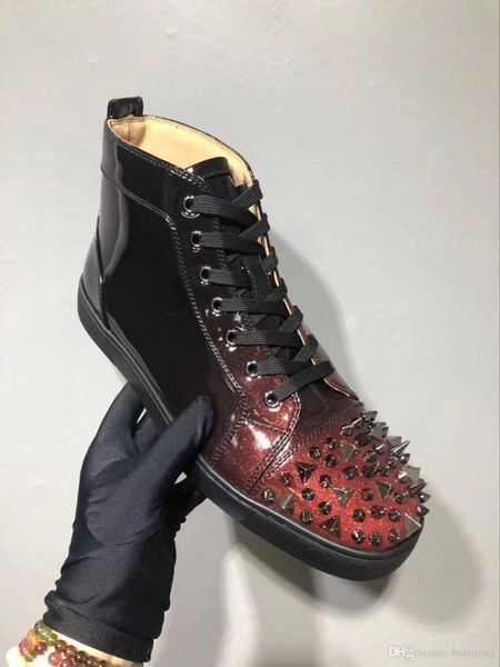 2020 red bottom women shoes gradient patent leather pik pik spikes men sneakers orlato black wine-red leather red sole designer trainers
2020 red bottom women shoes gradient patent leather pik pik spikes men sneakers orlato black wine-red leather red sole designer trainers