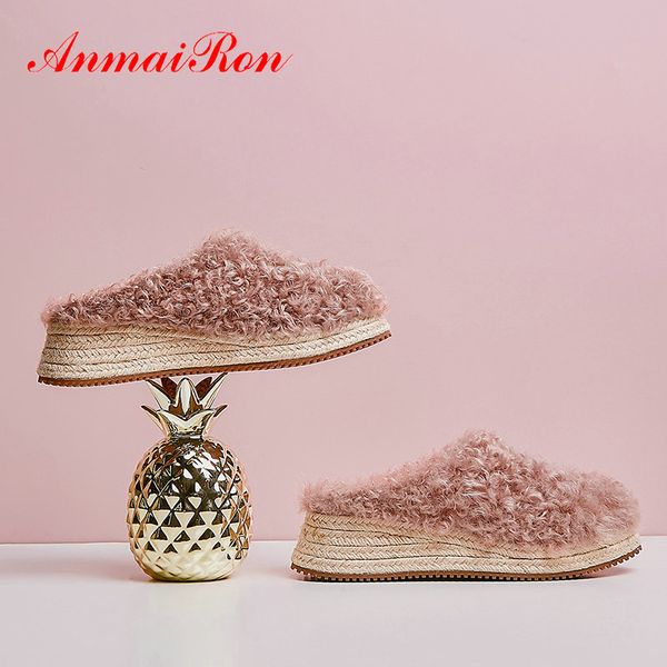 anmairon 2020 outside silver shoes for women wedges winter fashion fur slides wool short plush heel shoes women designers, Black
anmairon 2020 outside silver shoes for women wedges winter fashion fur slides wool short plush heel shoes women designers, Black