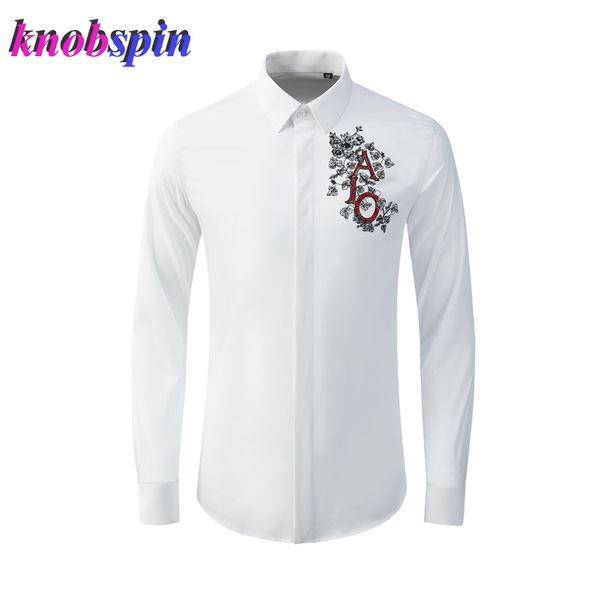 floral letters beading shirt men brand fashion men's long sleeve shirts casual slim business male cotton chemise plus size -4xl, White;black
floral letters beading shirt men brand fashion men's long sleeve shirts casual slim business male cotton chemise plus size -4xl, White;black