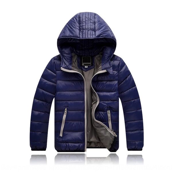 season 2020 boys' and girls' warm hooded coat children's warm down jacket down jacket and children's wear, Blue;gray