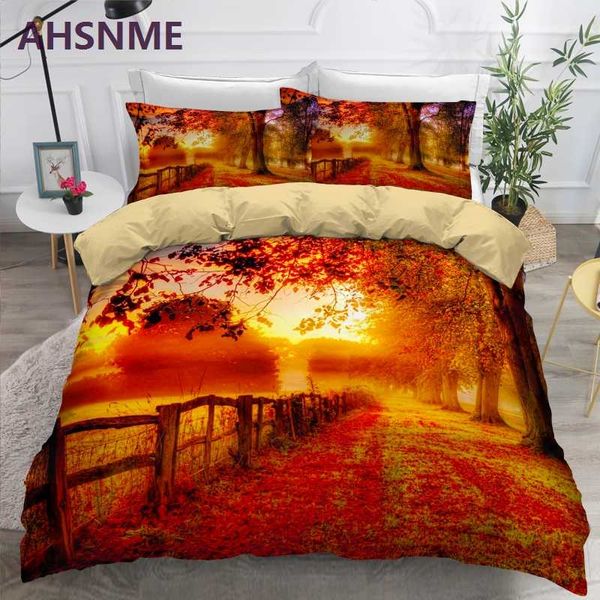 ahsnme forest path red leaves sunset setting bedding set digital print duvet cover leisure life king double quilt cover
ahsnme forest path red leaves sunset setting bedding set digital print duvet cover leisure life king double quilt cover