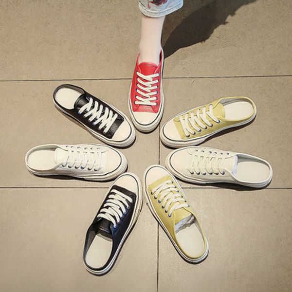 half slipper female 2019 new korean version of the wild flat casual shoes drag, Black
half slipper female 2019 new korean version of the wild flat casual shoes drag, Black