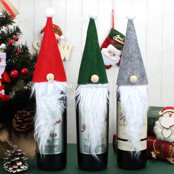 christmas wine set gift wrap rudolph hats felt wine bottle cover santa claus beard doll shape xmas table decoration wx9-1074
christmas wine set gift wrap rudolph hats felt wine bottle cover santa claus beard doll shape xmas table decoration wx9-1074