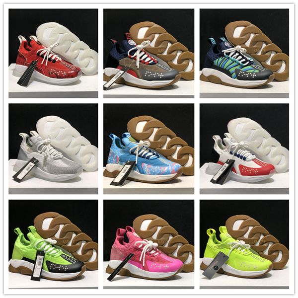 2019 new style chain reaction 2.0 men women runner snow leopard black white suede leather fashion women trainers all versace shoes a06
2019 new style chain reaction 2.0 men women runner snow leopard black white suede leather fashion women trainers all versace shoes a06