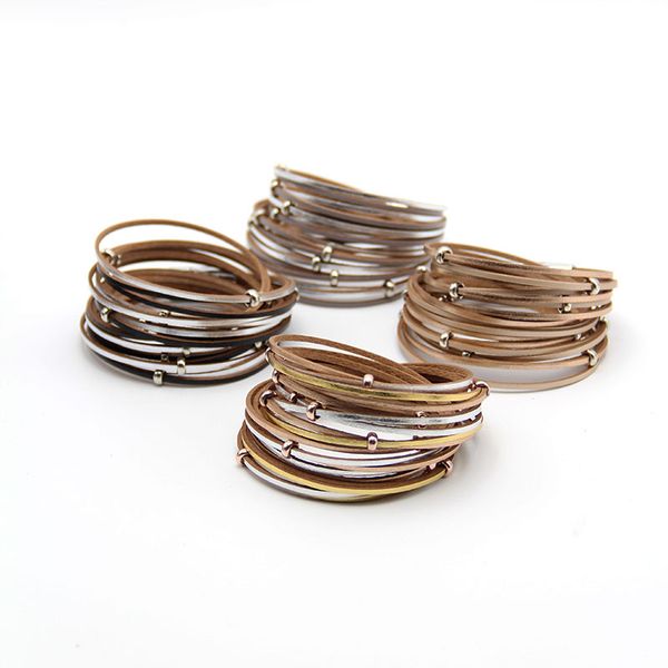 ladies charm long fine leather bracelet zinc alloy magnetic bracelet 2020 fashion designer jewelry bracelet jewelry women, Golden;silver
ladies charm long fine leather bracelet zinc alloy magnetic bracelet 2020 fashion designer jewelry bracelet jewelry women, Golden;silver