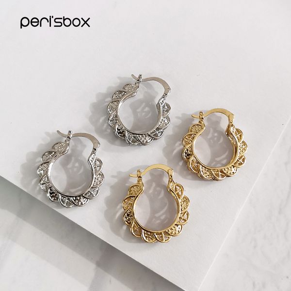 peri'sbox cut out floral edged round geometric earrings textured brass gold hoop earrings for women minimalist jewelry 2020 new, Golden;silver
peri'sbox cut out floral edged round geometric earrings textured brass gold hoop earrings for women minimalist jewelry 2020 new, Golden;silver
