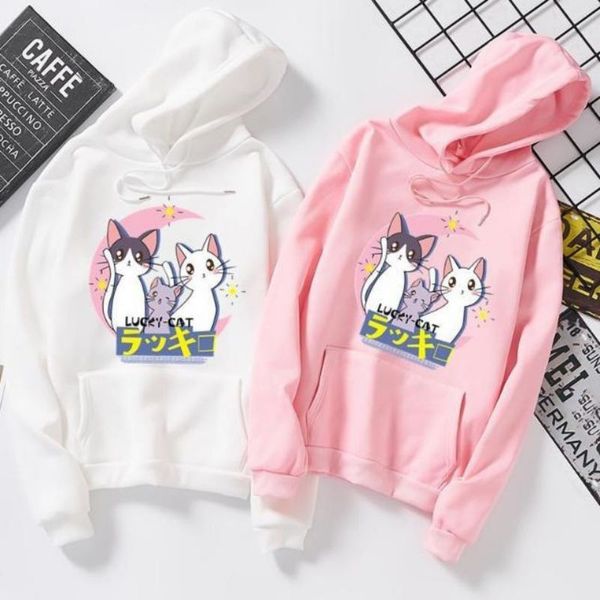 japanese style women sweatshirt 2019 ong sleeve o neck harajuku cute cat printed sweatshirt autumn pullover, Black
japanese style women sweatshirt 2019 ong sleeve o neck harajuku cute cat printed sweatshirt autumn pullover, Black