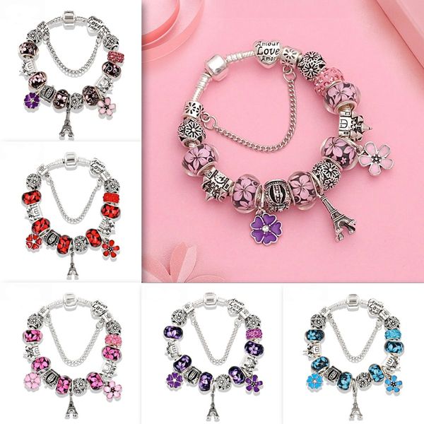 eiffel tower bracelet crown castle female charm bracelets silver plated flower pendant bangle 5 colors women jewelry gift, Golden;silver
eiffel tower bracelet crown castle female charm bracelets silver plated flower pendant bangle 5 colors women jewelry gift, Golden;silver