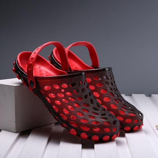 designer sandals men's sandals breathable hollow outside flip-flops rubber garden wading shoes hole shoes jelly beach slip, Black
designer sandals men's sandals breathable hollow outside flip-flops rubber garden wading shoes hole shoes jelly beach slip, Black