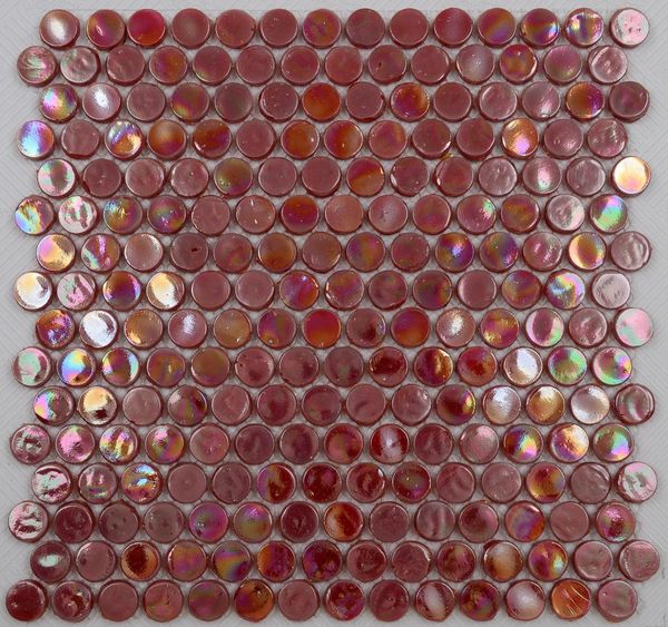 lovely iridescent red circle glass mosaic tile for home decoration
lovely iridescent red circle glass mosaic tile for home decoration