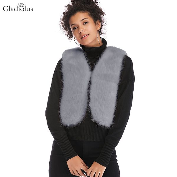 gladiolus 2018 autumn winter faux fur coat women sleeveless short slim warm furry faux fur vest women fashion coat gilet vests, Black
gladiolus 2018 autumn winter faux fur coat women sleeveless short slim warm furry faux fur vest women fashion coat gilet vests, Black