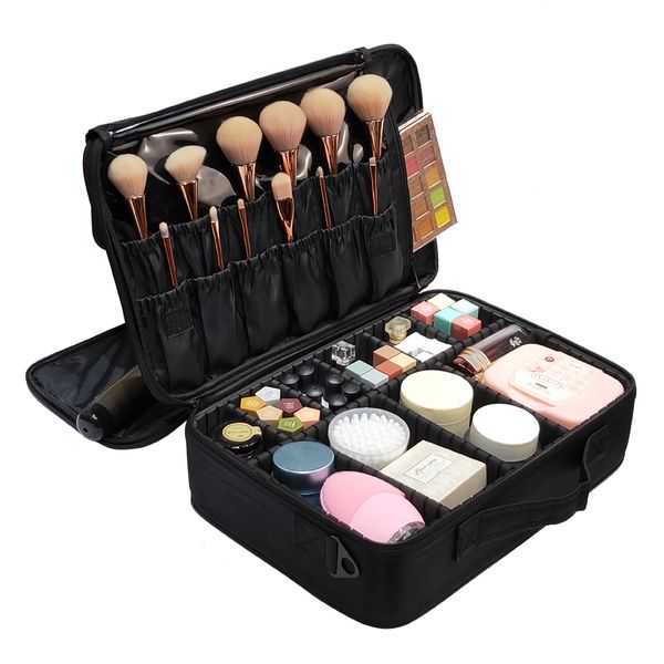 professional empty cosmetic bag women travel large capacity storage case insert tool box make up bag suitcases t200519
professional empty cosmetic bag women travel large capacity storage case insert tool box make up bag suitcases t200519