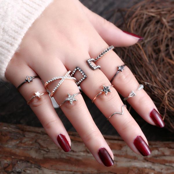 belleper latest fashion punk midi ring sets for women knuckle joint ring alloy fine black rings simple geometric colorful set, Golden;silver
belleper latest fashion punk midi ring sets for women knuckle joint ring alloy fine black rings simple geometric colorful set, Golden;silver