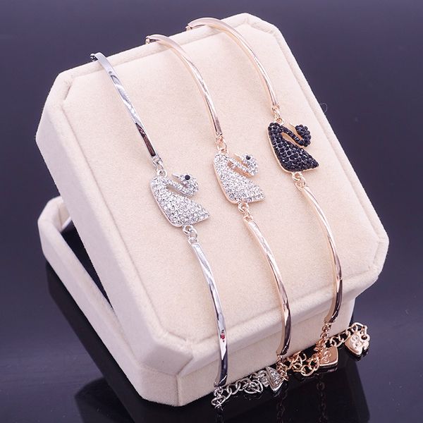 2018 time-limited promotion gift popular korean version of swan crystal bracelet high-grade fashion luxury suitable for womens jewelry, Golden;silver
2018 time-limited promotion gift popular korean version of swan crystal bracelet high-grade fashion luxury suitable for womens jewelry, Golden;silver
