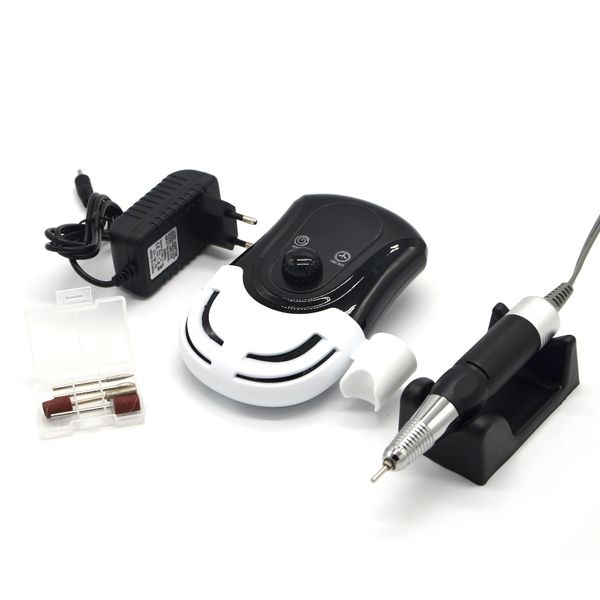 30000rpm portable nail drill manicure set file nail pen machine set kit grinding machine electric fingernail files tools, Silver
30000rpm portable nail drill manicure set file nail pen machine set kit grinding machine electric fingernail files tools, Silver