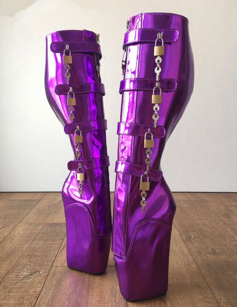 purple ballet boots for ladies round toewedge wide calf thigh high boots multi colors fetish heels female booties, Black
purple ballet boots for ladies round toewedge wide calf thigh high boots multi colors fetish heels female booties, Black