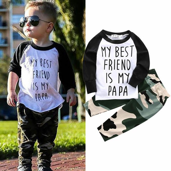0-18m newborn baby kids boys clothes set long sleeve letter t-shirt +camouflage pants 2pcs outfits set, White
0-18m newborn baby kids boys clothes set long sleeve letter t-shirt +camouflage pants 2pcs outfits set, White