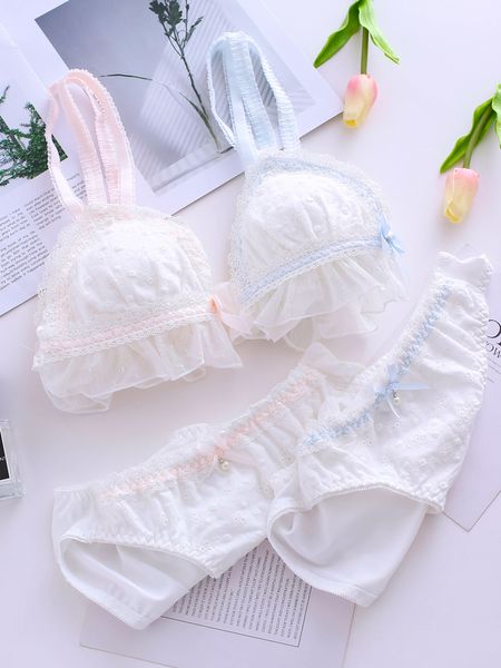 cute lace princess women's japanese bra & panties set milk silk wiresoft underwear sleep intimates set lolita, Red;black
cute lace princess women's japanese bra & panties set milk silk wiresoft underwear sleep intimates set lolita, Red;black