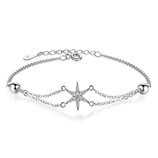 new women's wild fashion six-pointed star flower bracelet party wedding jewelry accessories, Black
new women's wild fashion six-pointed star flower bracelet party wedding jewelry accessories, Black