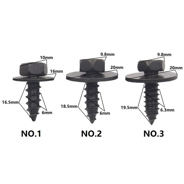 20pcs hexagon self-drilling screw for fender auto metal retainer car metal clip automotive fasteners
20pcs hexagon self-drilling screw for fender auto metal retainer car metal clip automotive fasteners