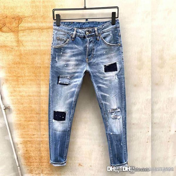 mens designer jeans men's pants fitted casual latest explosion trend fashion mens europe and america trend youth skinny jeans, Blue
mens designer jeans men's pants fitted casual latest explosion trend fashion mens europe and america trend youth skinny jeans, Blue
