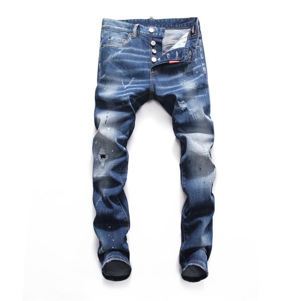 2020 мужские проблемные джинсы slim fit мотоцикл байкер деним для мужчин модный дизайнер хип-хоп мужские джинсы хорошее качество, Blue
2020 мужские проблемные джинсы slim fit мотоцикл байкер деним для мужчин модный дизайнер хип-хоп мужские джинсы хорошее качество, Blue