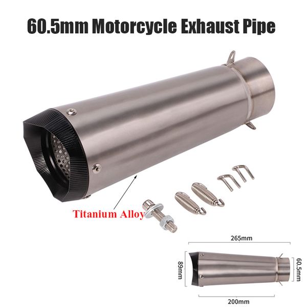 60.5mm titanium alloy motorcycle exhaust tip muffler tail pipe escape tip for universal moto
60.5mm titanium alloy motorcycle exhaust tip muffler tail pipe escape tip for universal moto