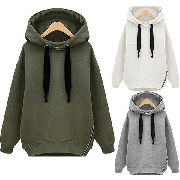 europe and the united states loose long-sleeved hooded thick long sweatshirt sports clothing gym, White;black
europe and the united states loose long-sleeved hooded thick long sweatshirt sports clothing gym, White;black