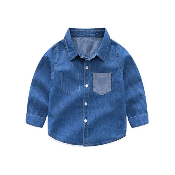 baby boy long sleeve soft denim shirt cotton shirt toddler boy spring clothes clothing kid jeans shirts for boy promotion y200704, White;black 
baby boy long sleeve soft denim shirt cotton shirt toddler boy spring clothes clothing kid jeans shirts for boy promotion y200704, White;black