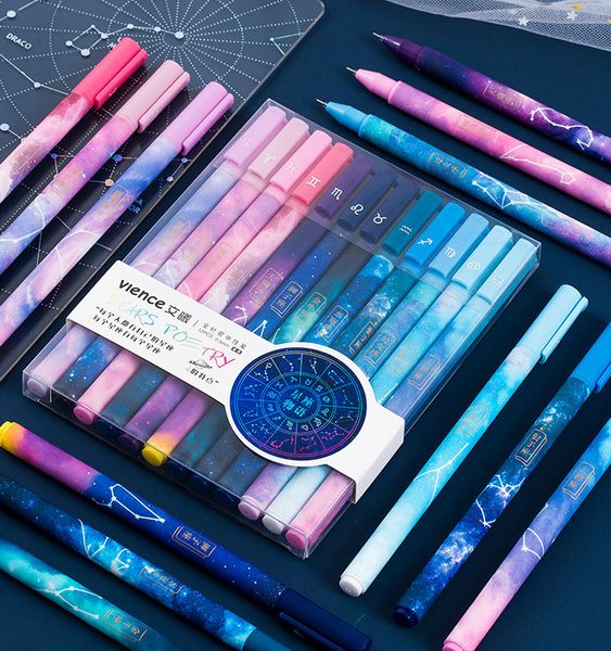 12шт симпатичные ручки kawaii pen смазливая созвездие pen 0,5 мм ручки гелевые черный шариковая для школы товары для офиса
12шт симпатичные ручки kawaii pen смазливая созвездие pen 0,5 мм ручки гелевые черный шариковая для школы товары для офиса
