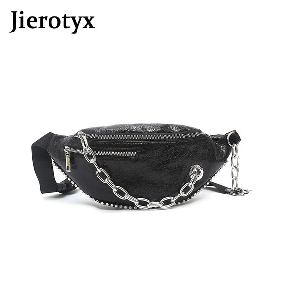 jierotyx punk girls fanny pack belt bags women pu leather fashion chain chest bag soft belt pouch holographic fanny pack sac
jierotyx punk girls fanny pack belt bags women pu leather fashion chain chest bag soft belt pouch holographic fanny pack sac
