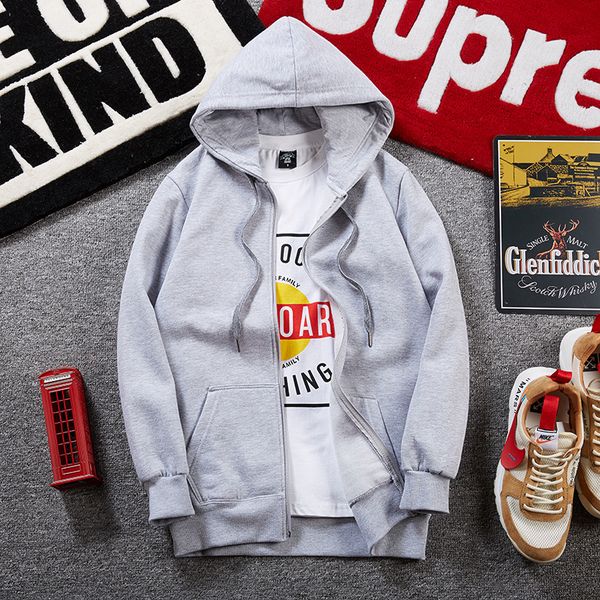 autumn men coats loose solid color plus size casual hooded fashion sport full sleeve male tide, Black
autumn men coats loose solid color plus size casual hooded fashion sport full sleeve male tide, Black