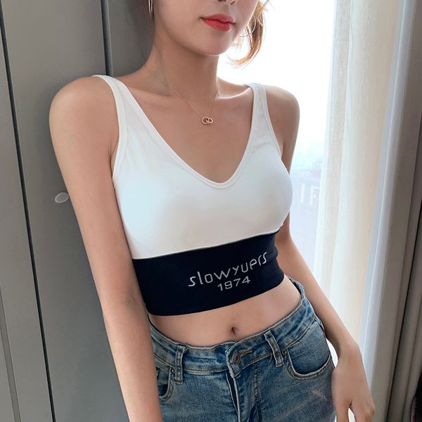 women bra new ladies outer wear seamless underwear beauty back wrap chest tube removable chest pad sports vest, Black;white
women bra new ladies outer wear seamless underwear beauty back wrap chest tube removable chest pad sports vest, Black;white