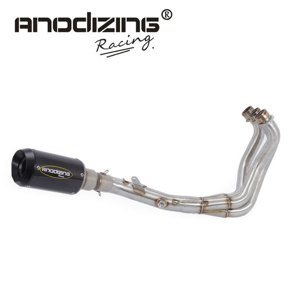 slip on 51mm full system for yamaha mt 09 fz-09 not tracer 2014-2018 muffler exhaust escape with front middle link pipe
slip on 51mm full system for yamaha mt 09 fz-09 not tracer 2014-2018 muffler exhaust escape with front middle link pipe