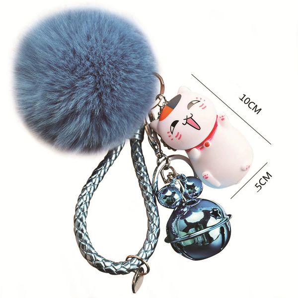 new cute cartoon cat key ring anime keychain fur pompom keychain fluffy key chain leather rope key chains car bag charms pendant 06184
new cute cartoon cat key ring anime keychain fur pompom keychain fluffy key chain leather rope key chains car bag charms pendant 06184
