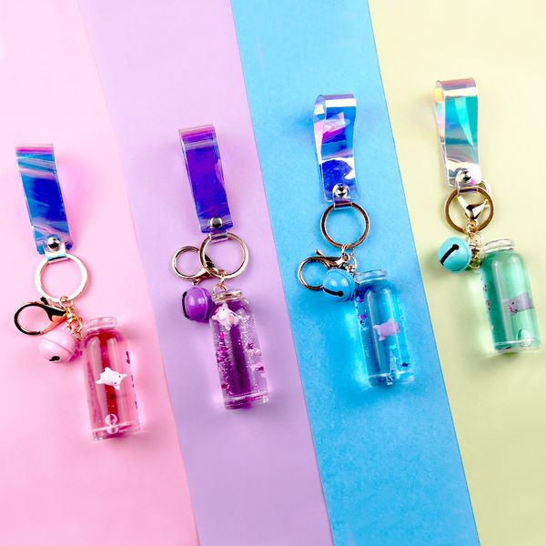shaking network red bright color sand into oil snowflake floating milk pig liquid bottle key chain bag pendant gift, Silver
shaking network red bright color sand into oil snowflake floating milk pig liquid bottle key chain bag pendant gift, Silver